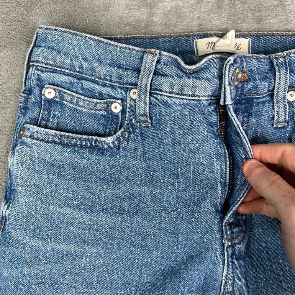 Madewell Jeans Womens 26 Blue Perfect Vintage Jean Straight‎ Leg Medium Wash - Picture 6 of 15